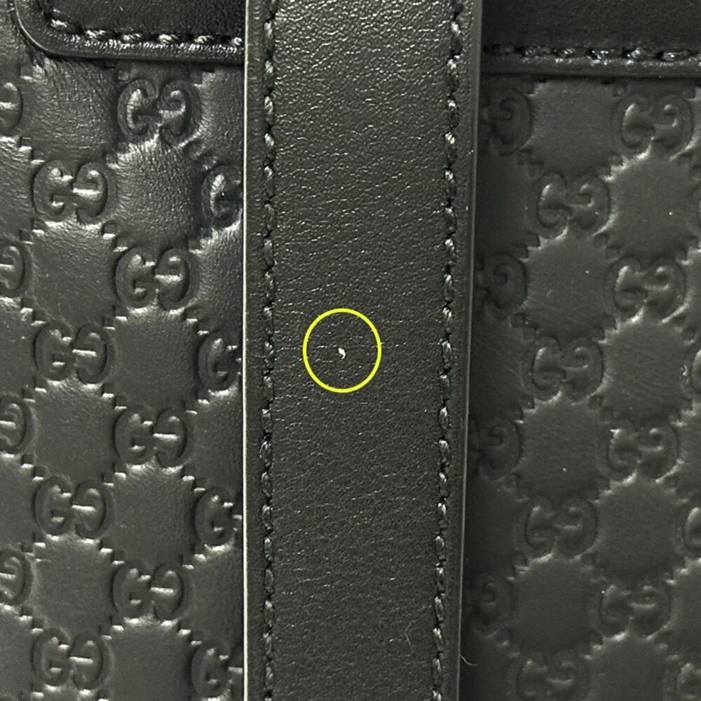 GUCCI Black Leather Backpack - Picture 10 of 13